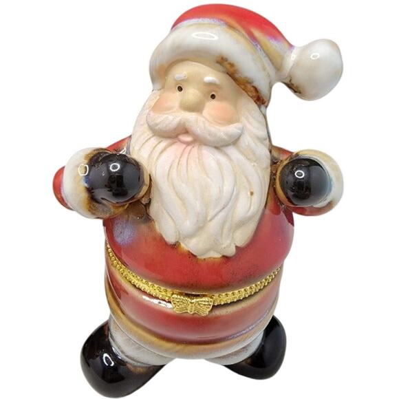 Ceramic Trinket Santa Figures 5" - Picture 3 of 6